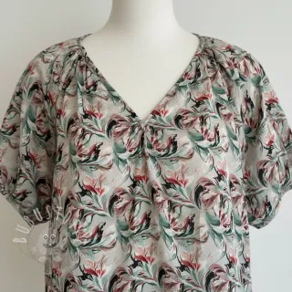Viskosestoff RAYON POPLIN Diverse graphics design E digital print
