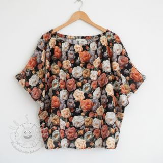 Viskosestoff RAYON POPLIN Knitted design F digital print