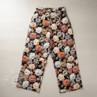 Viskosestoff RAYON POPLIN Knitted design F digital print