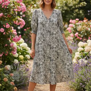 Viskosestoff RAYON POPLIN Pattern design F digital print