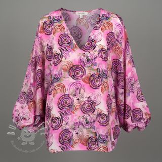 Viskosestoff RAYON POPLIN Feathers design G digital print