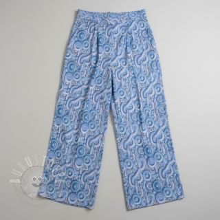 Jersey VISCOSE Unity blue digital print