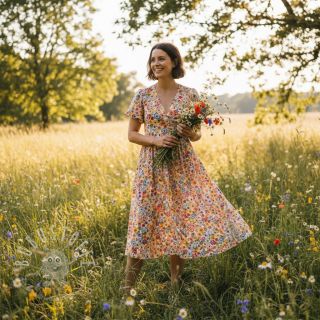 Viskosestoff Idylle peche