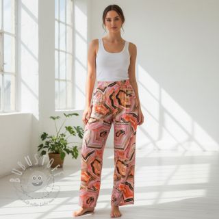 Viskosestoff STRETCH Somer design B digital print