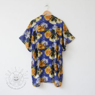 Viskosestoff Artistic flowers design B digital print