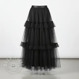 Feintüll black 160 cm