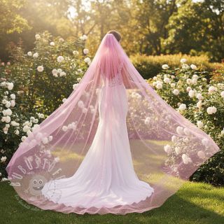 Feintüll Rainbow glitter design B