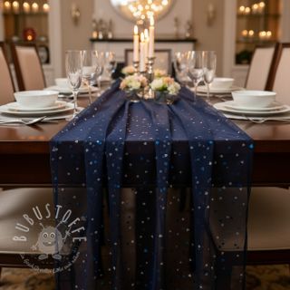 Feintüll ROYAL Hearts navy