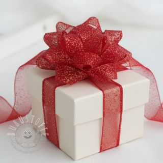 Feintüll ROYAL SPARKLE red silver