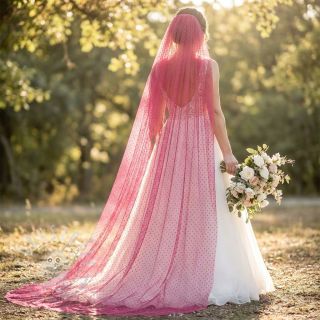 Feintüll SPOT dark fuchsia