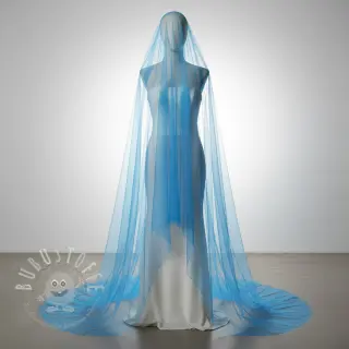 Feintüll aqua 160 cm