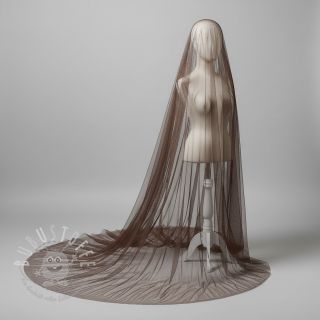 Feintüll chocolate 160 cm