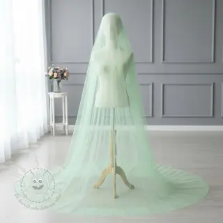 Feintüll light mint 160 cm