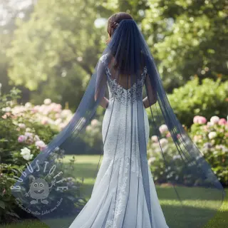 Feintüll navy 160 cm