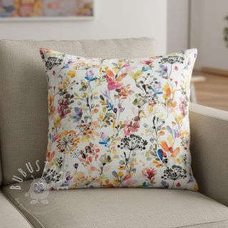 Leinen mit Baumwolle Pretty florals deisgn A digital print