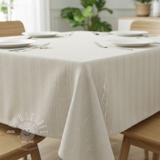 Leinen mit Baumwolle Lira mini stripe beige