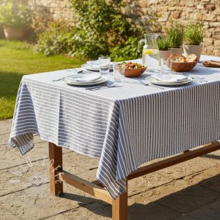 Leinen mit Baumwolle Lira big stripe jeans