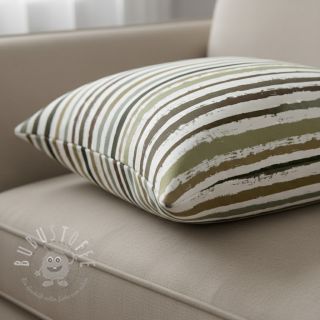 Baumwollstoff Big stripes Snoozy taupe