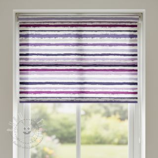 Baumwollstoff Big stripes Snoozy violet