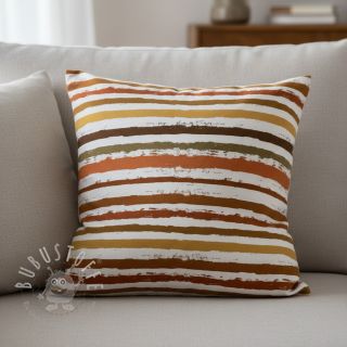 Baumwollstoff Big stripes Snoozy brick