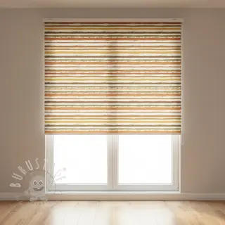 Baumwollstoff Small stripes Snoozy brick