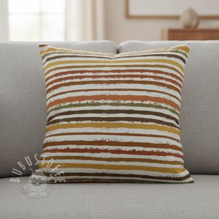 Baumwollstoff Small stripes Snoozy brick