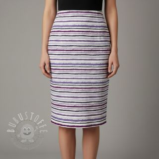 Baumwollstoff Small stripes Snoozy violet