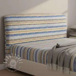 Baumwollstoff Small stripes Snoozy old blue
