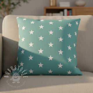 Baumwollstoff Stars fresh sage
