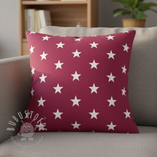 Baumwollstoff Stars cerise