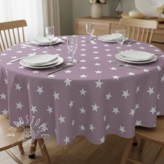 Baumwollstoff Stars lilac