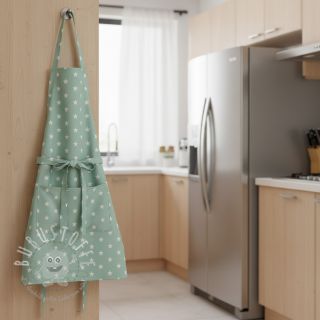 Baumwollstoff Stars mint