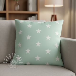 Baumwollstoff Stars mint