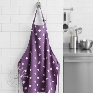 Baumwollstoff Stars purple