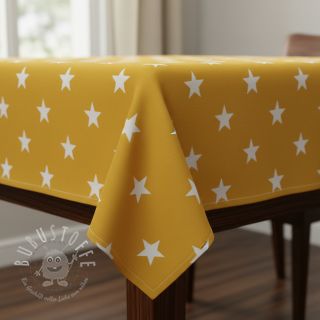 Baumwollstoff Stars yellow