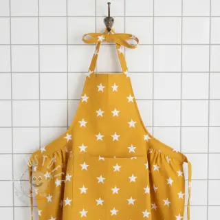 Baumwollstoff Stars yellow