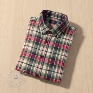 Baumwollstoff YARN DYED CHECK BRUSHED pickle