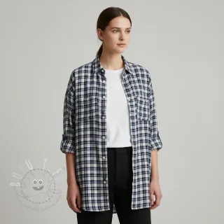 Baumwollstoff YARN DYED CHECK BRUSHED Silva design B
