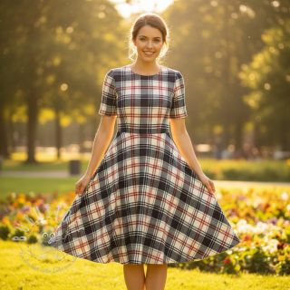 Baumwollstoff YARN DYED CHECK BRUSHED navy brick