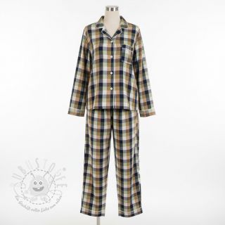 Baumwollstoff YARN DYED Square pickle