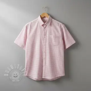Baumwollstoff YARN DYED CHECK BRUSHED light rose