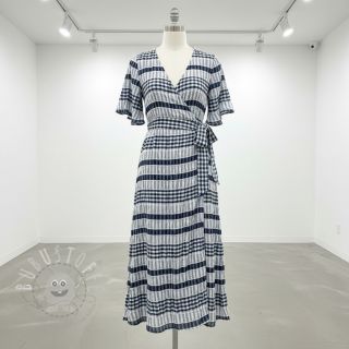 Baumwollstoff YARN DYED Stripe navy