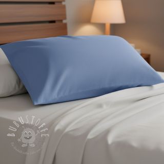 Baumwollstoff popeline dark sky blue