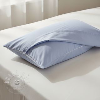 Baumwollstoff popeline light blue lavender