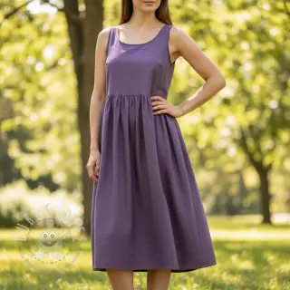 Baumwollstoff popeline plum
