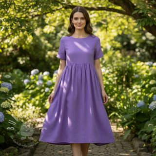 Baumwollstoff popeline purple
