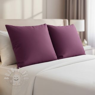 Baumwollstoff popeline aubergine