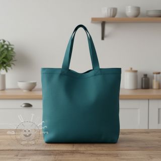 Baumwollstoff popeline dark cyan