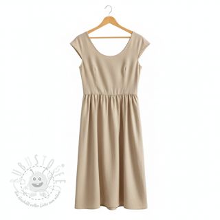 Baumwollstoff popeline beige