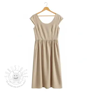 Baumwollstoff popeline beige